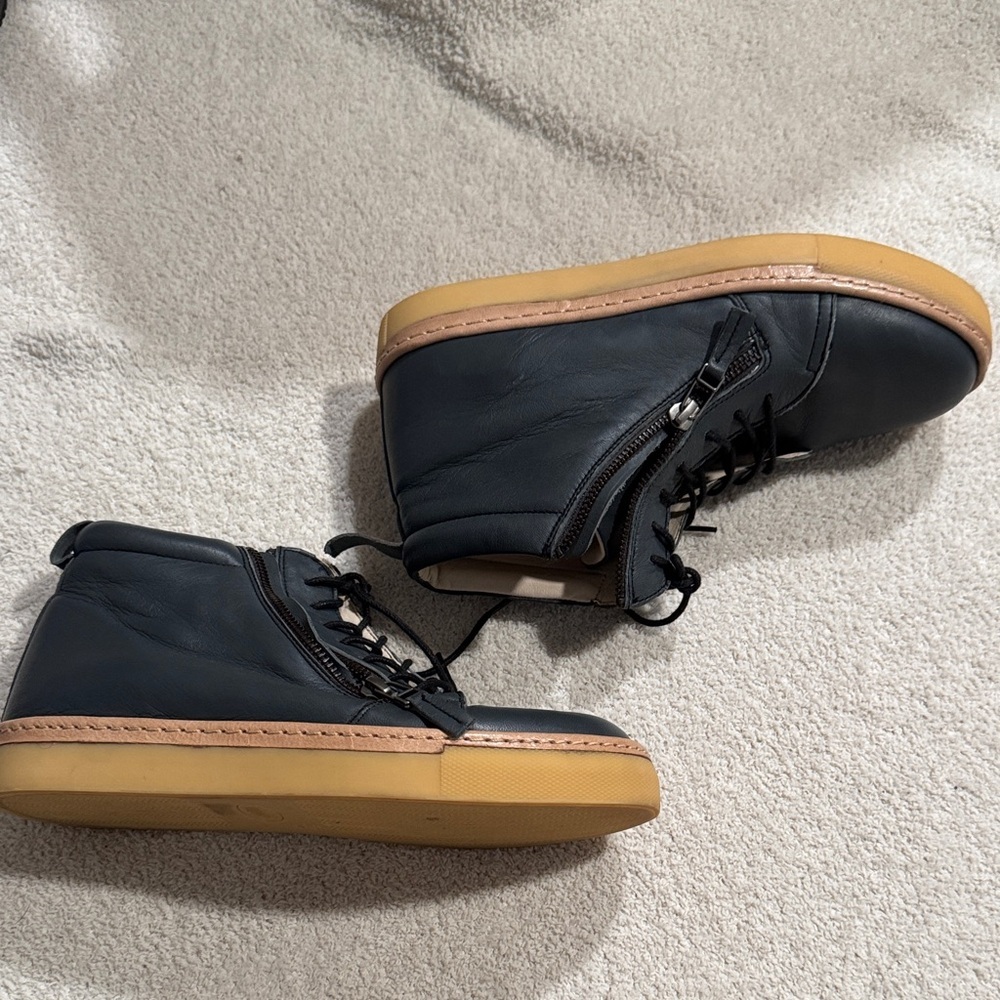 Unity in Diversity Black and Tan High-Top Sneakers
